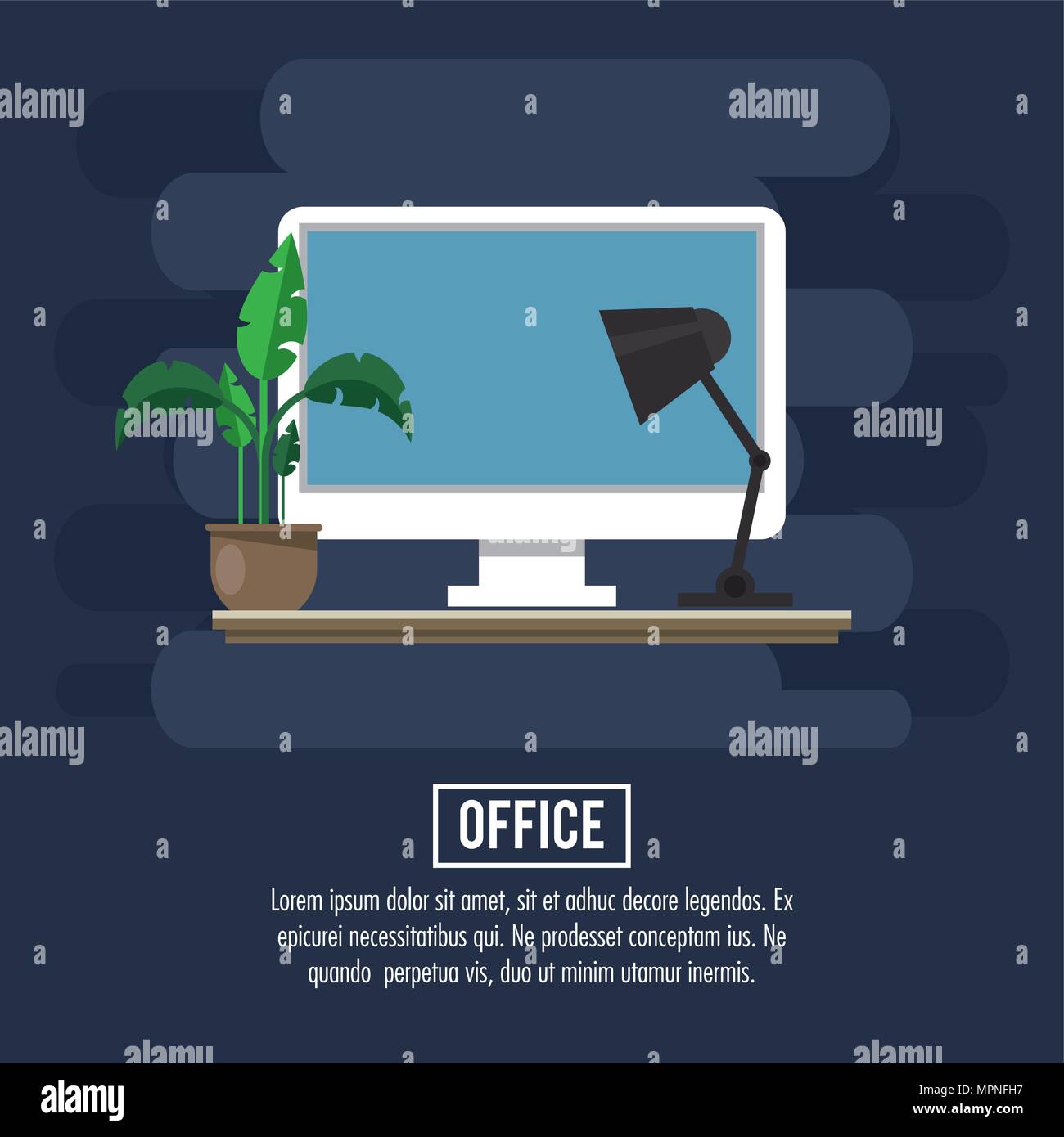 Office workplace concept Stock Vector Image & Art - Alamy