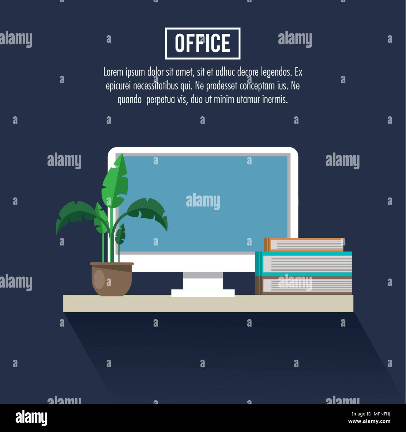 Office workplace concept Stock Vector Image & Art - Alamy