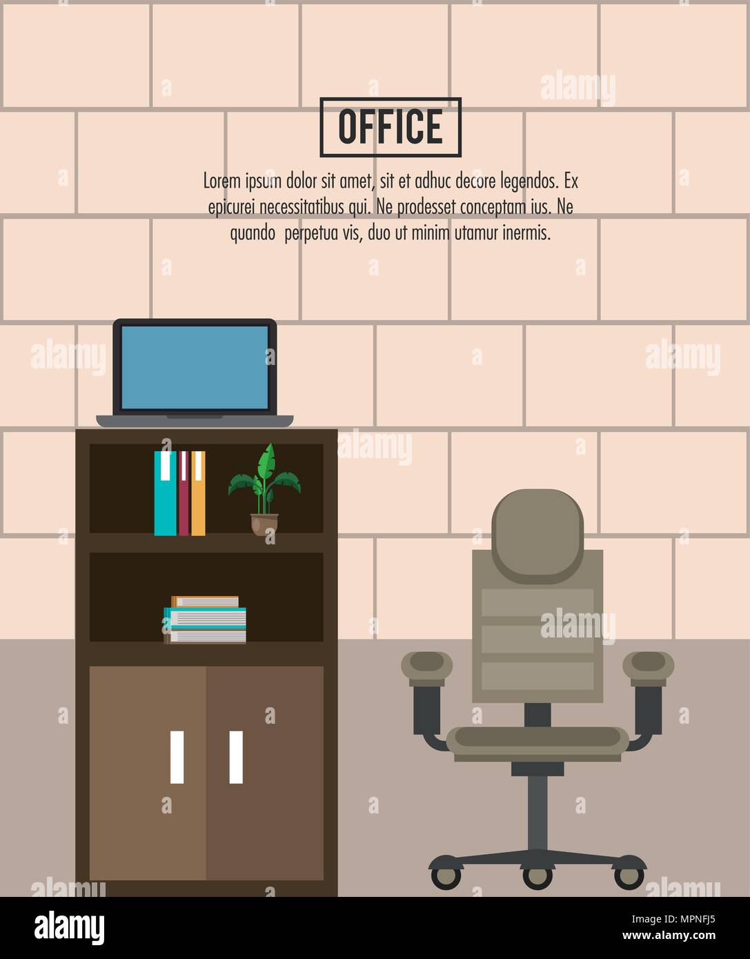 Office workplace concept Stock Vector Image & Art - Alamy
