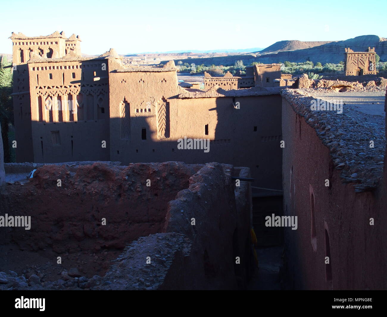 Scenery Of Kasbah Ait Ben Haddou Or Benhaddou Fortified City With scenery-of-kasbah-ait-ben-haddou-or-benhaddou-fortified-city-with