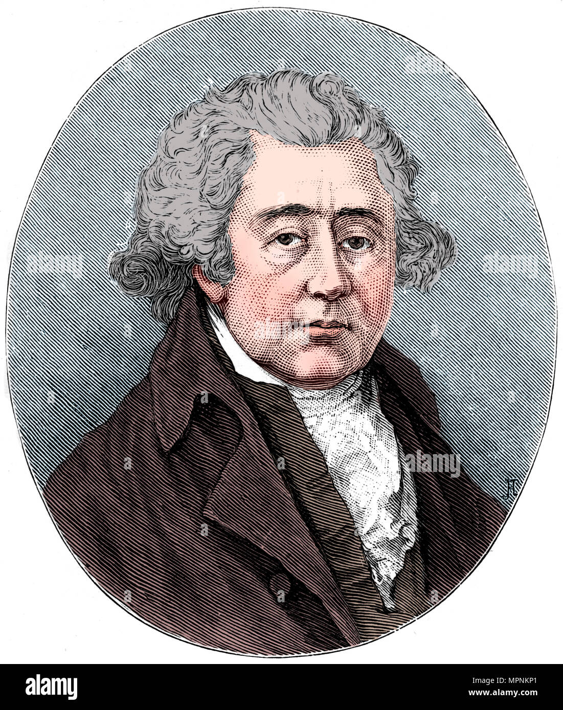 Matthew Boulton, English manufacturer and engineer, c1880. Artist: Unknown. Stock Photo