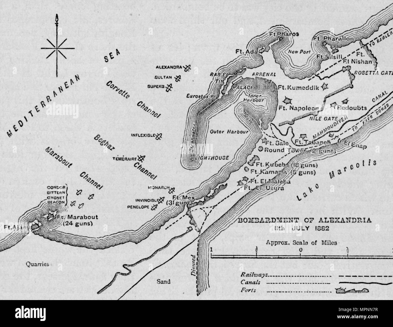 Map of alexandria egypt hires stock photography and images Alamy