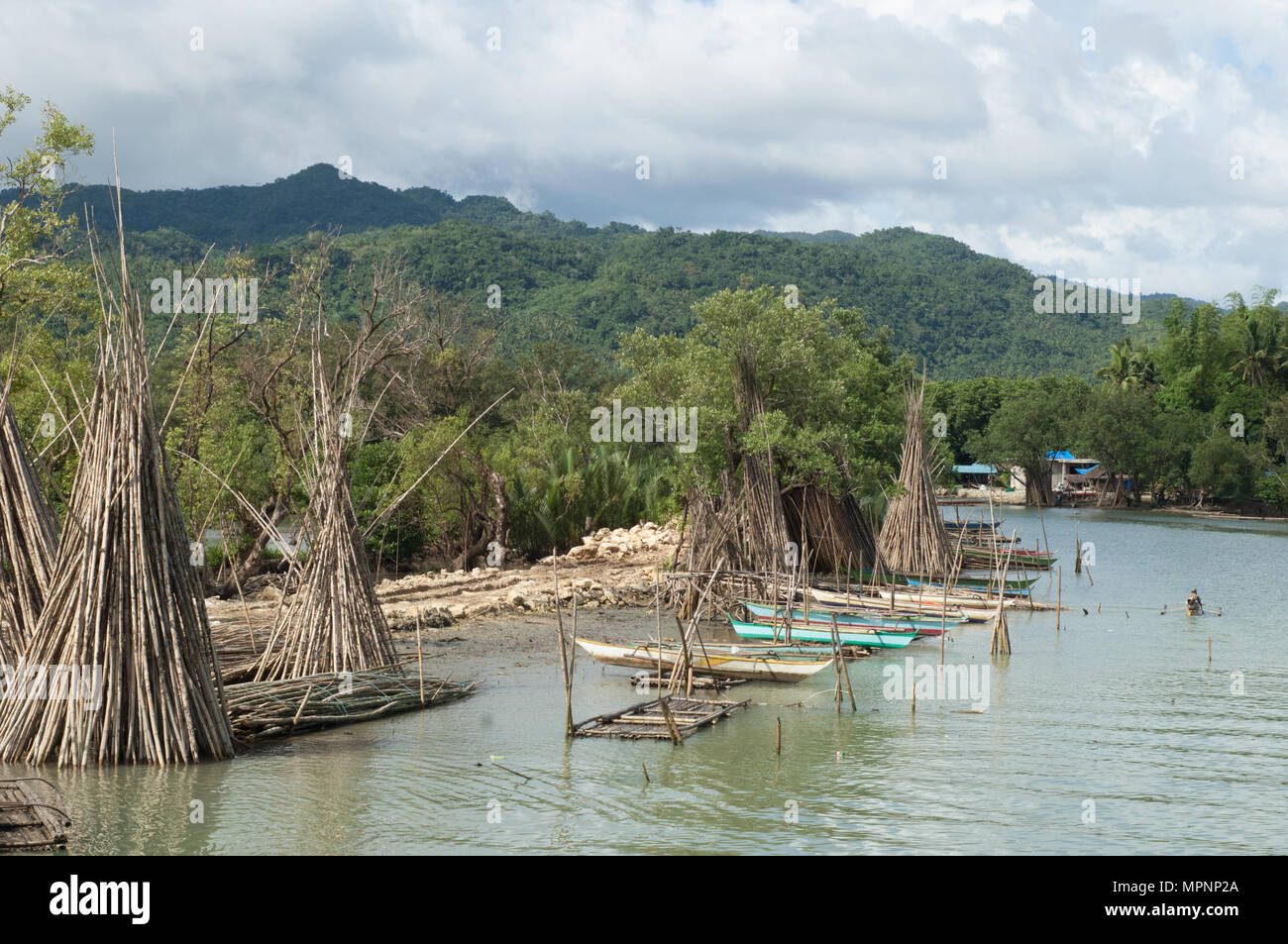 Panaghoyan River, Jiabong, Samar, Philippines Stock Photo