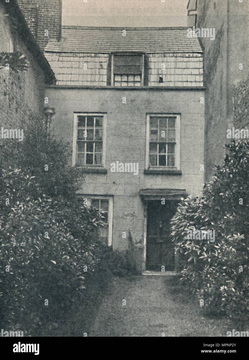 'Charles Lamb - The Edmonton Home of Charles and Mary Lamb', c1925. Artist: Unknown. Stock Photo