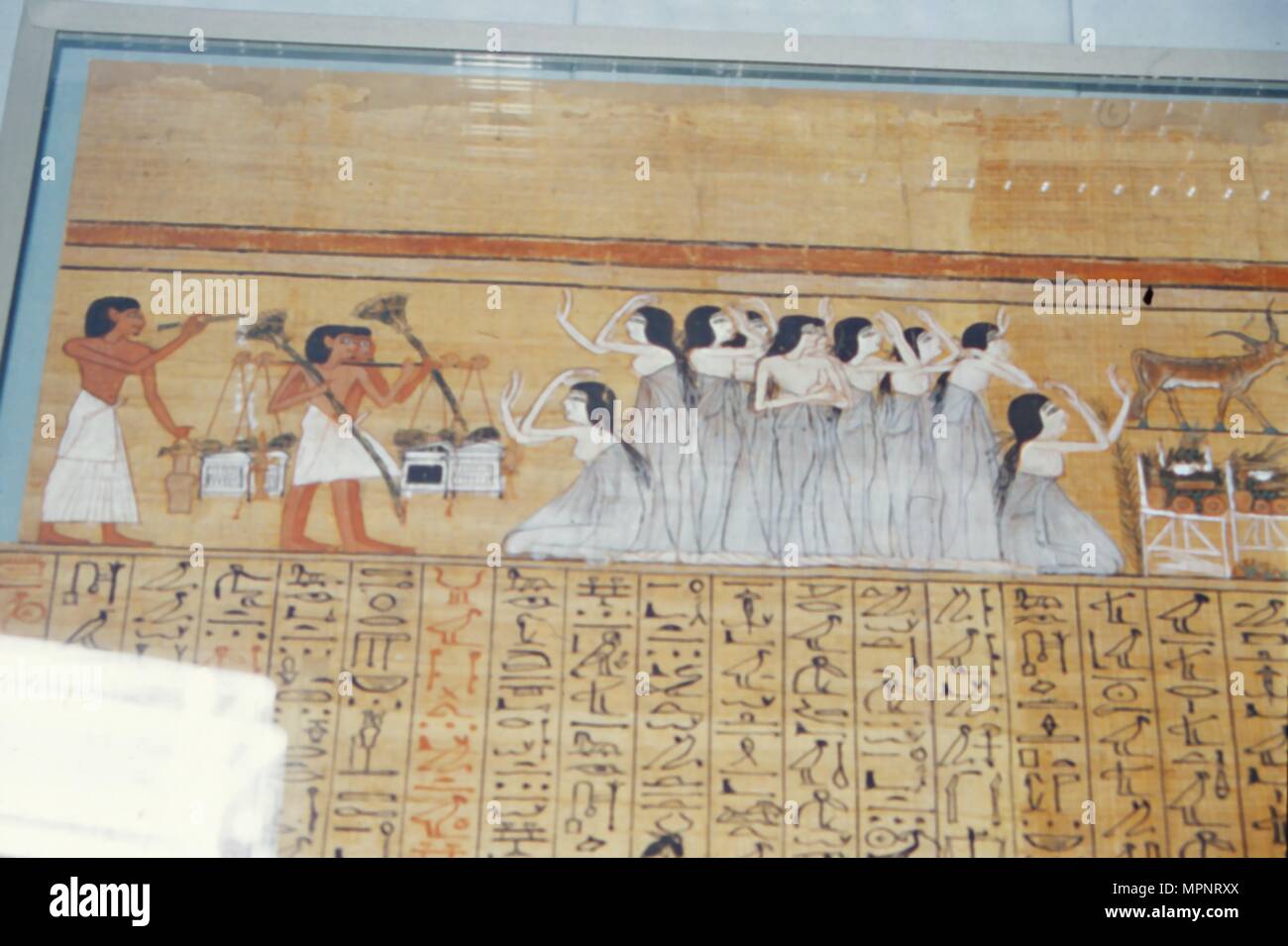 Papyrus of Ani, Mourners Ancient Egyptian Funeral Procession, c1250 BC