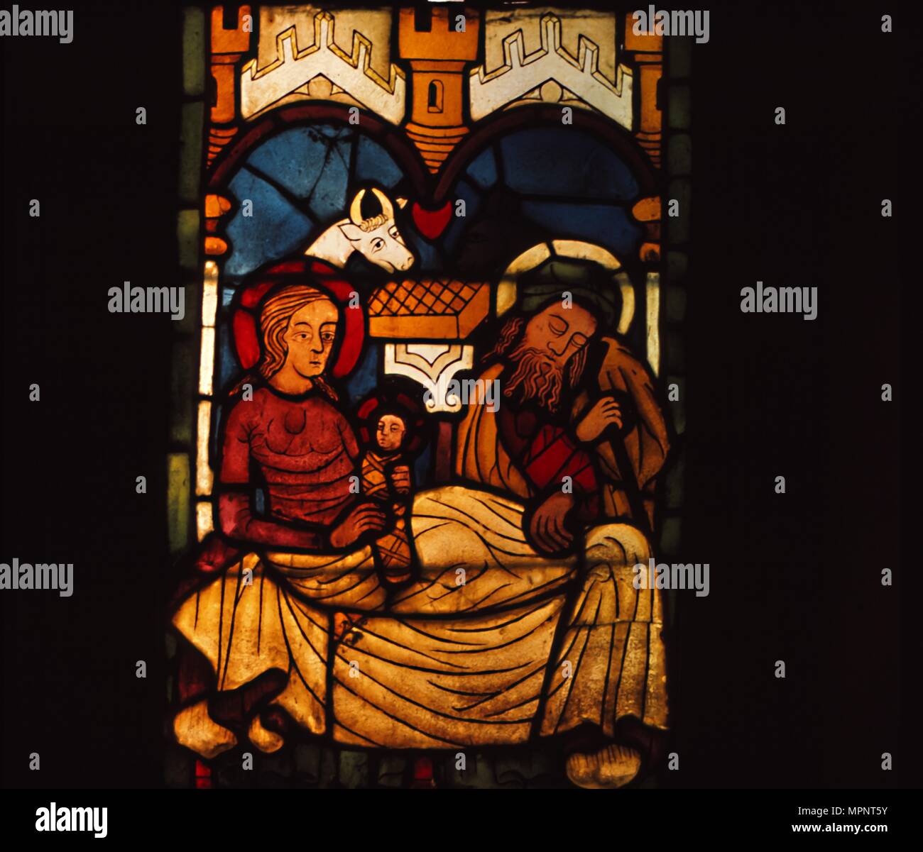Holy Family in the Stable from a Swedish Church, c20th century. Artist ...