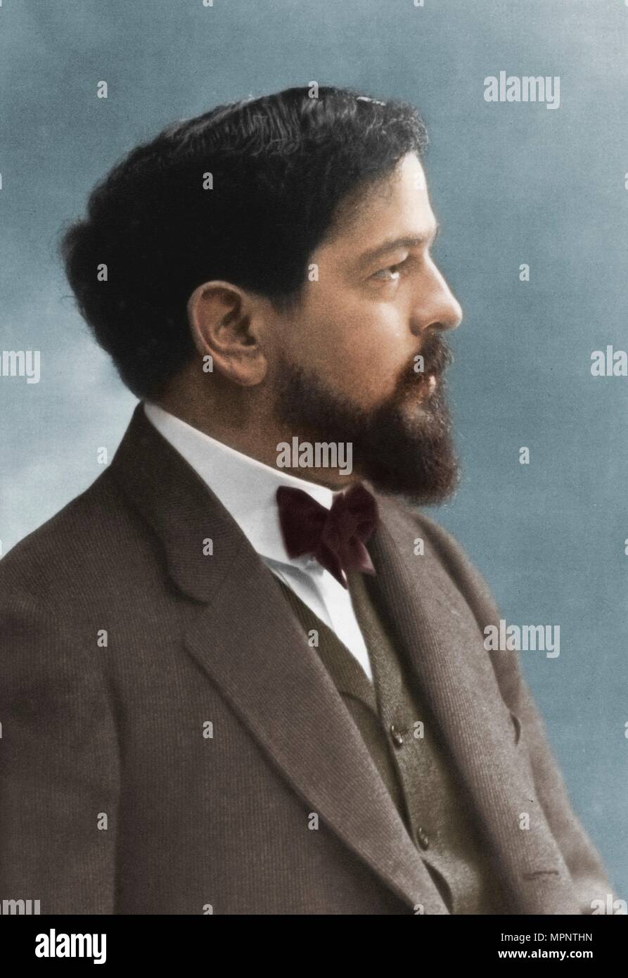 Claude Debussy (1862-1918), French composer. Artist: Nadar. Stock Photo
