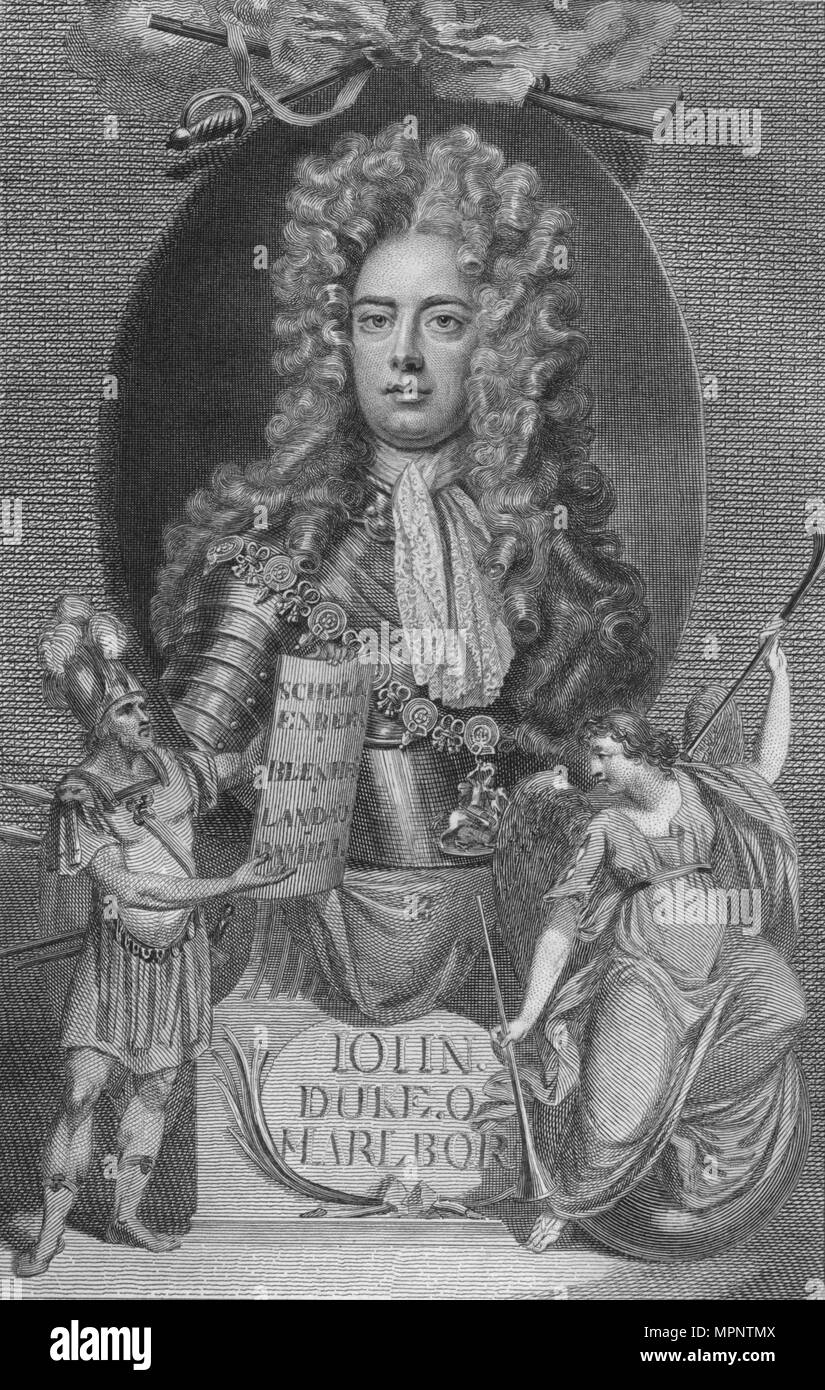 'John, Duke of Marlborough', 1790. Artist: Unknown. Stock Photo