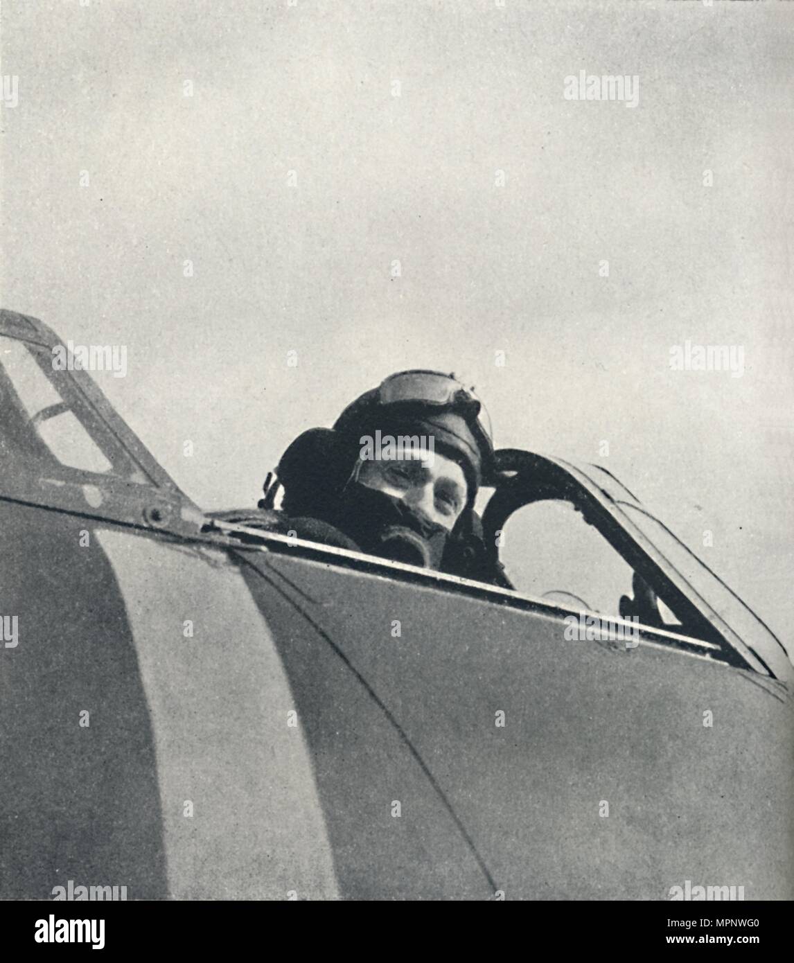 Ww2 raf pilot cockpit hi-res stock photography and images - Alamy