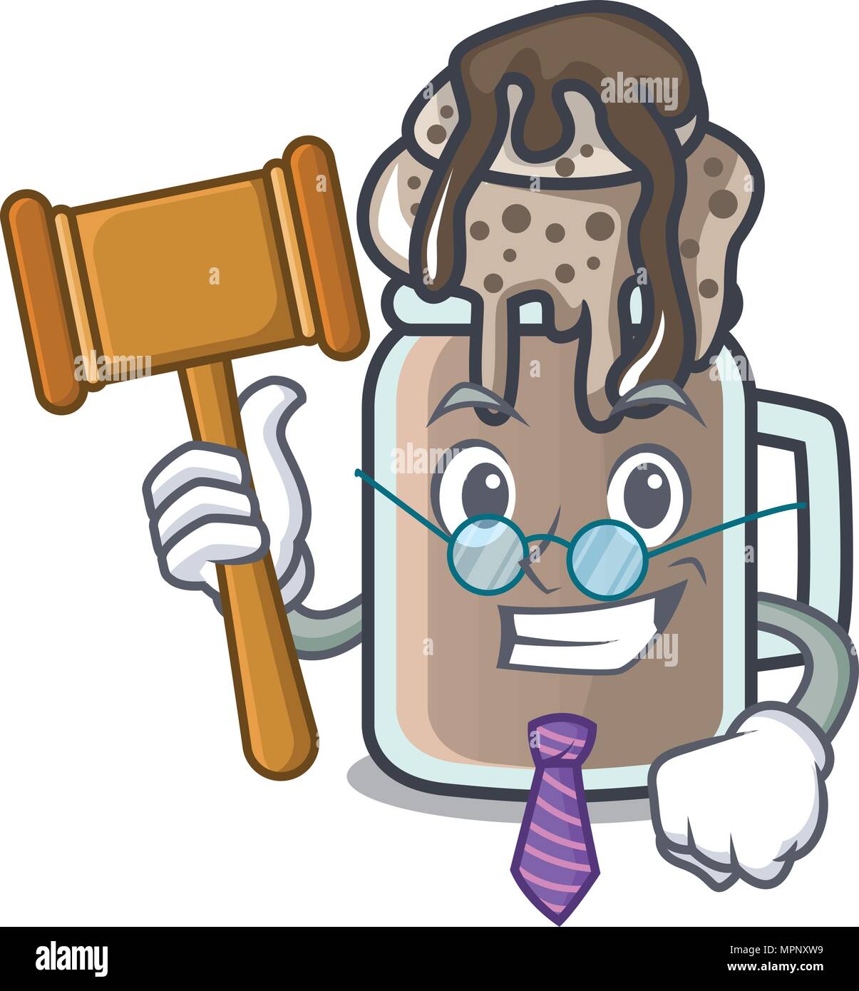 Judge milkshake mascot cartoon style Stock Vector Image & Art Alamy