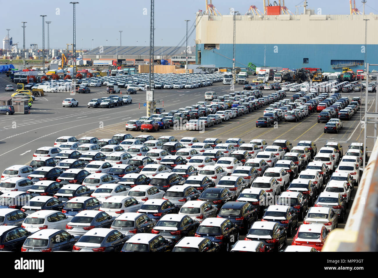 New cars port bremerhaven germany hires stock photography and images