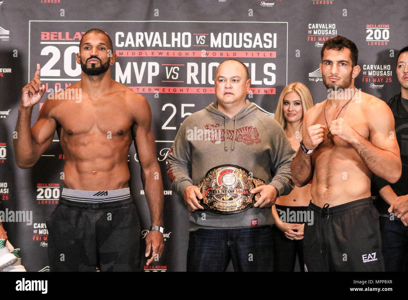 London, UK. 24th May 2018. Anatoly Tokov takes to the scales ahead of his  friday night fight. Credit: Dan Cooke Credit: Dan Cooke/Alamy Live News  Stock Photo - Alamy