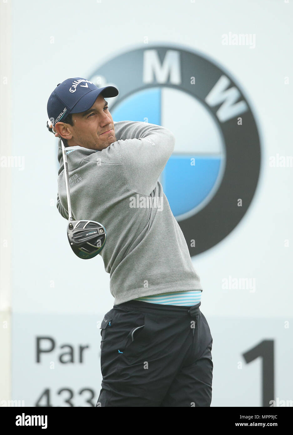 Wentworth Golf Club Surrey Uk 24th May 2018 Matteo Manassero Of Italy During The Day 1 Of The Bmw Pga Championship At Wentworth Golf Club On May 24 2018 In Surrey England