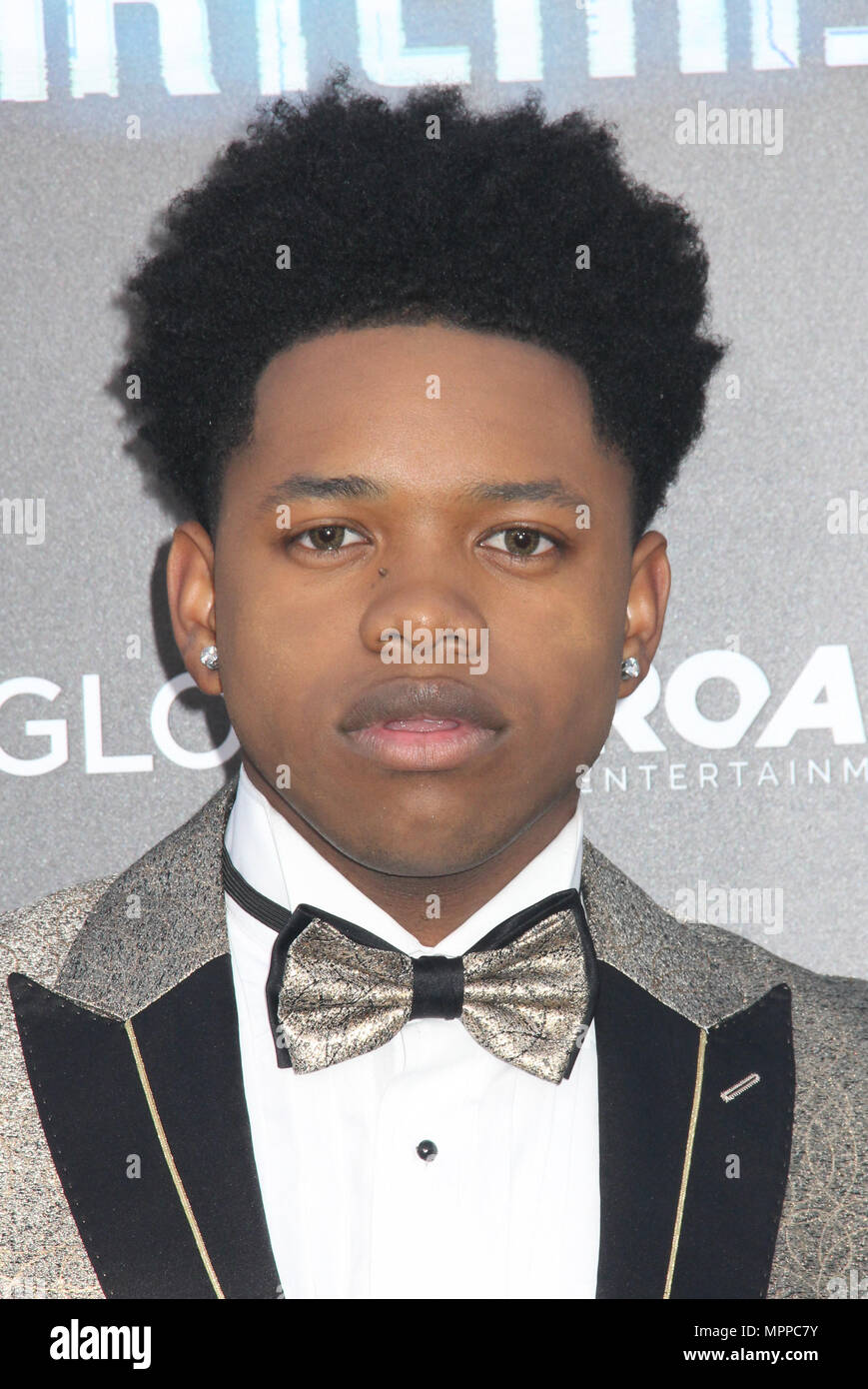 Nathan Davis Jr.  05/19/2018 The Los Angeles premiere of "Hotel Artemis" held at the Regency Bruin Theatre in Los Angeles, CA   Photo: Cronos/Hollywood News Stock Photo