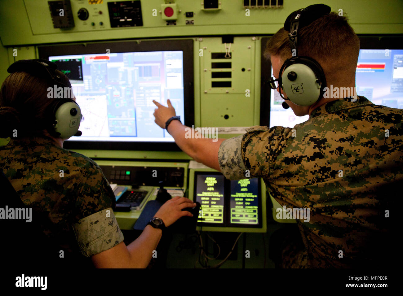 Universal ground data terminal control system hi-res stock photography ...