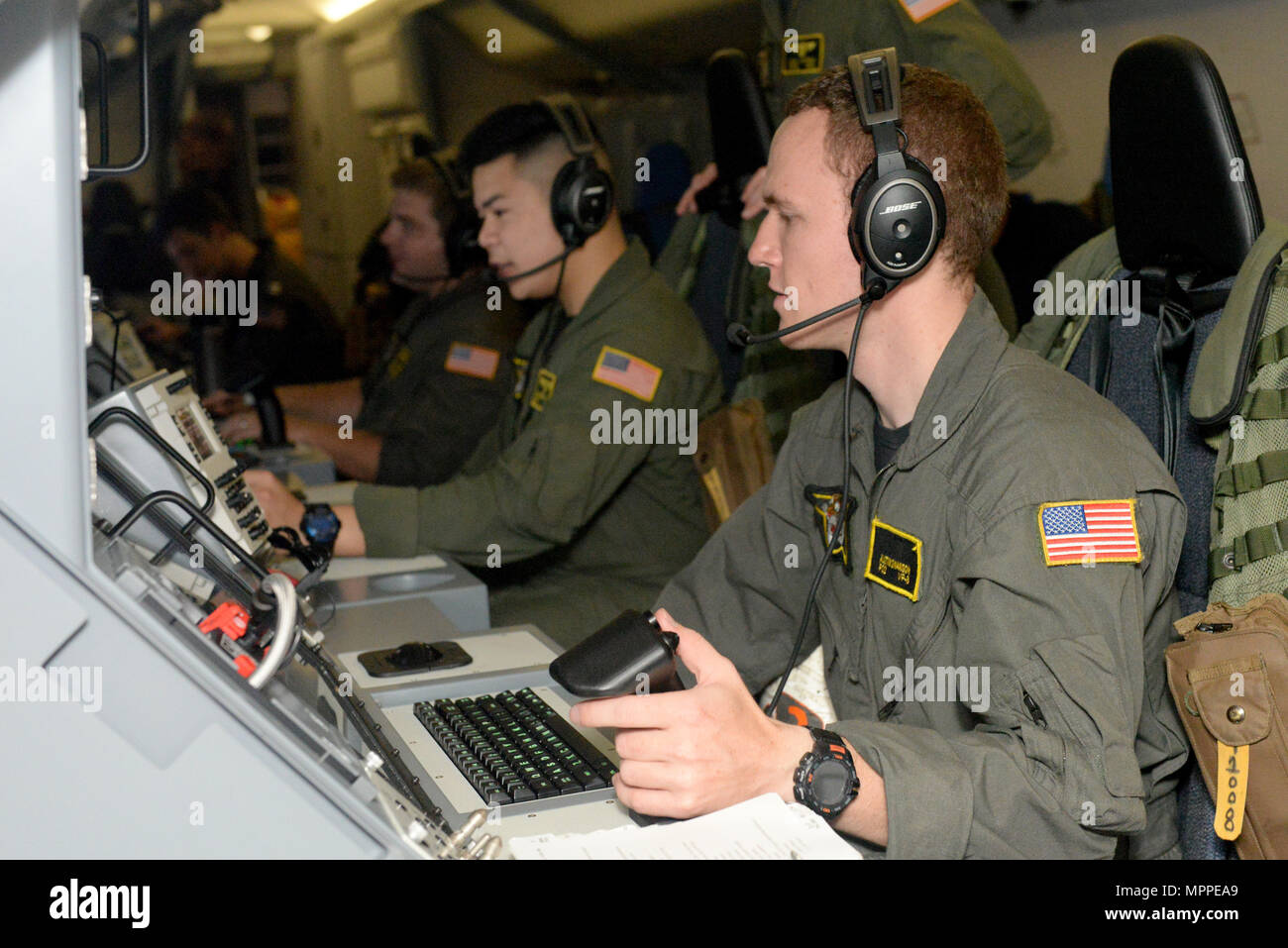 NAS JACKSONVILLE, Fla. (Apr. 6, 2017) - Aircrewmen assigned to Patrol ...