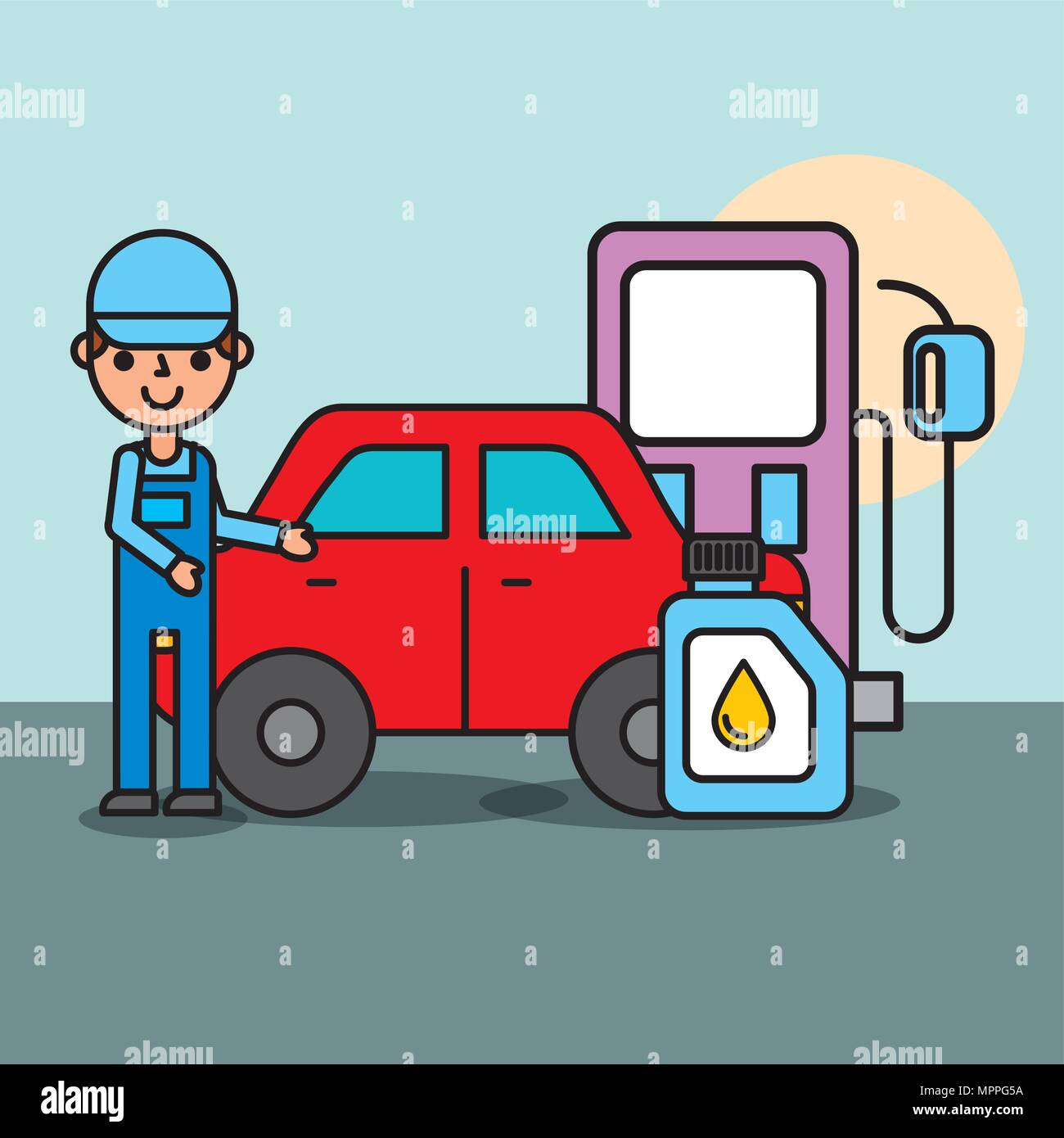 people car service Stock Vector