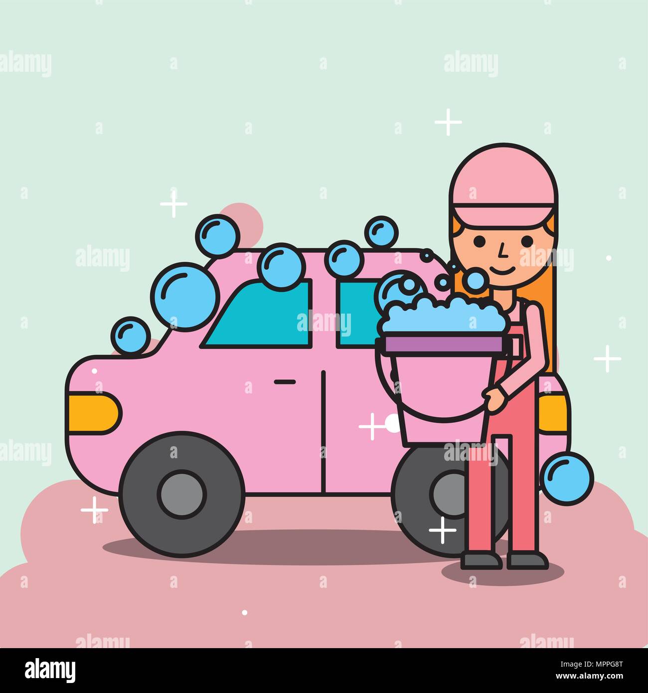 people-car-service-stock-vector-image-art-alamy