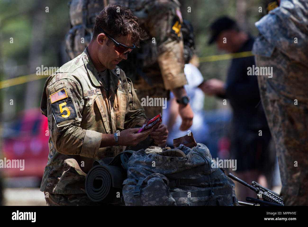 U.S. Army Ranger 1st Lt. Charlie Faglie, assigned to the 4th Infantry ...