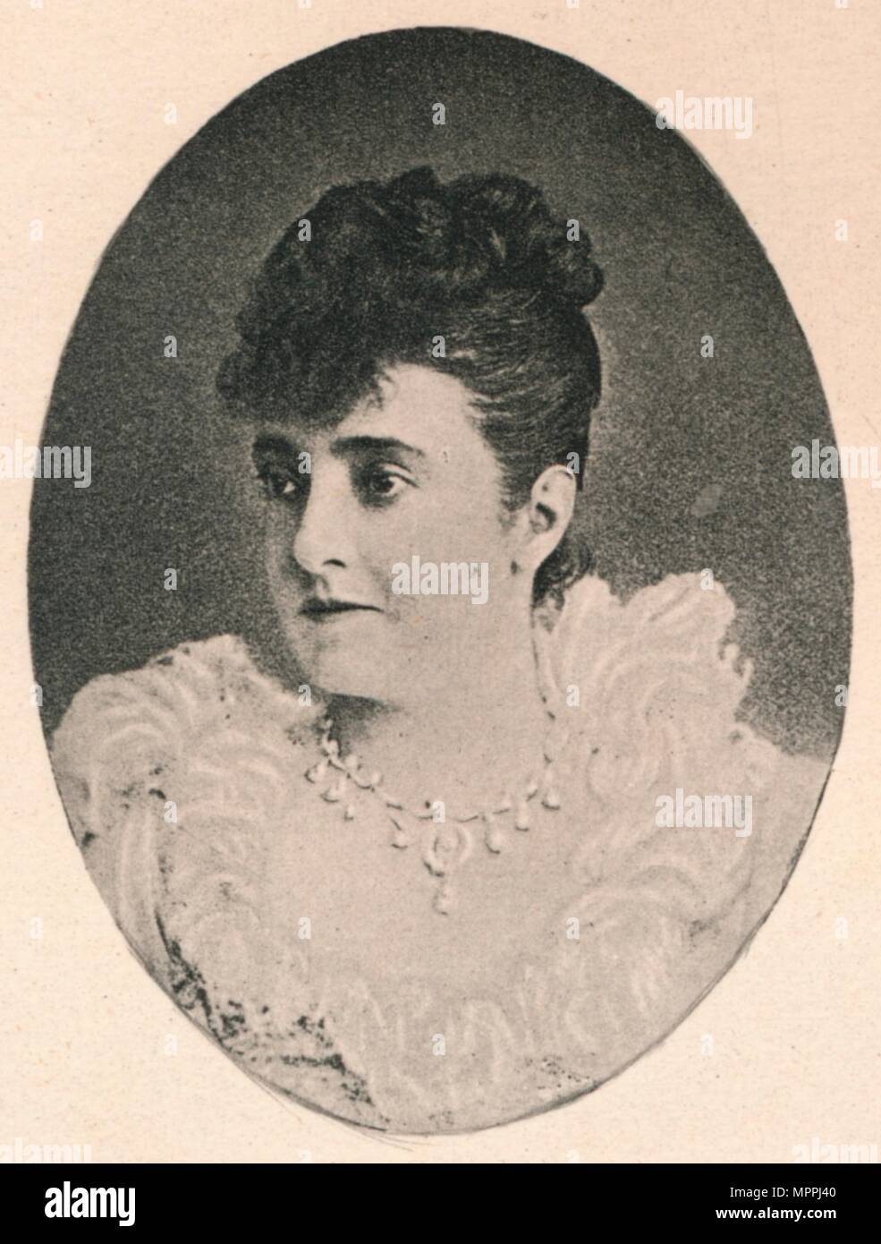 'Patti', c1890, (1895). Artist: F Jenkins Heliog. Stock Photo