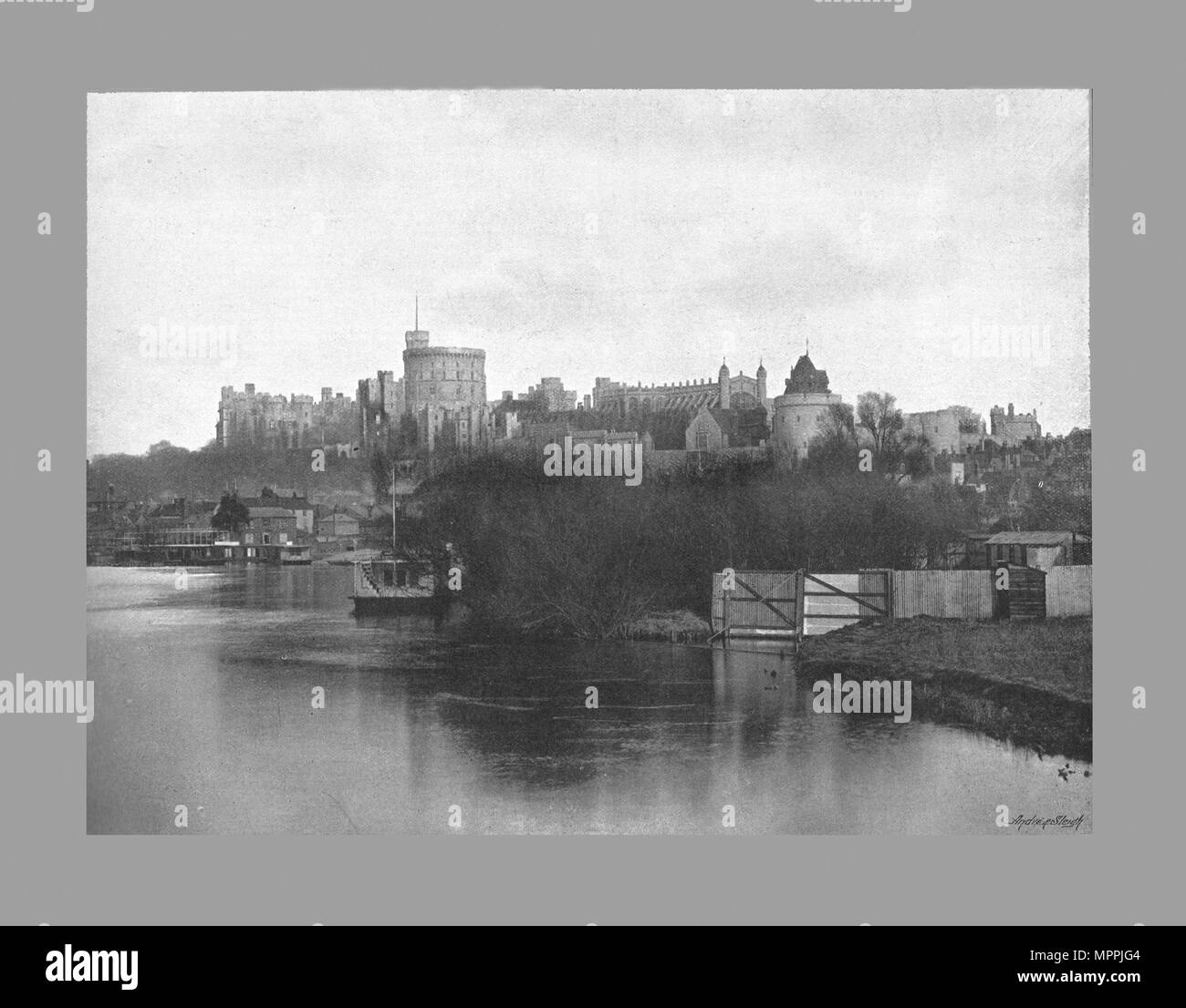 Windsor Castle, c1900. Artist: Russell & Sons. Stock Photo