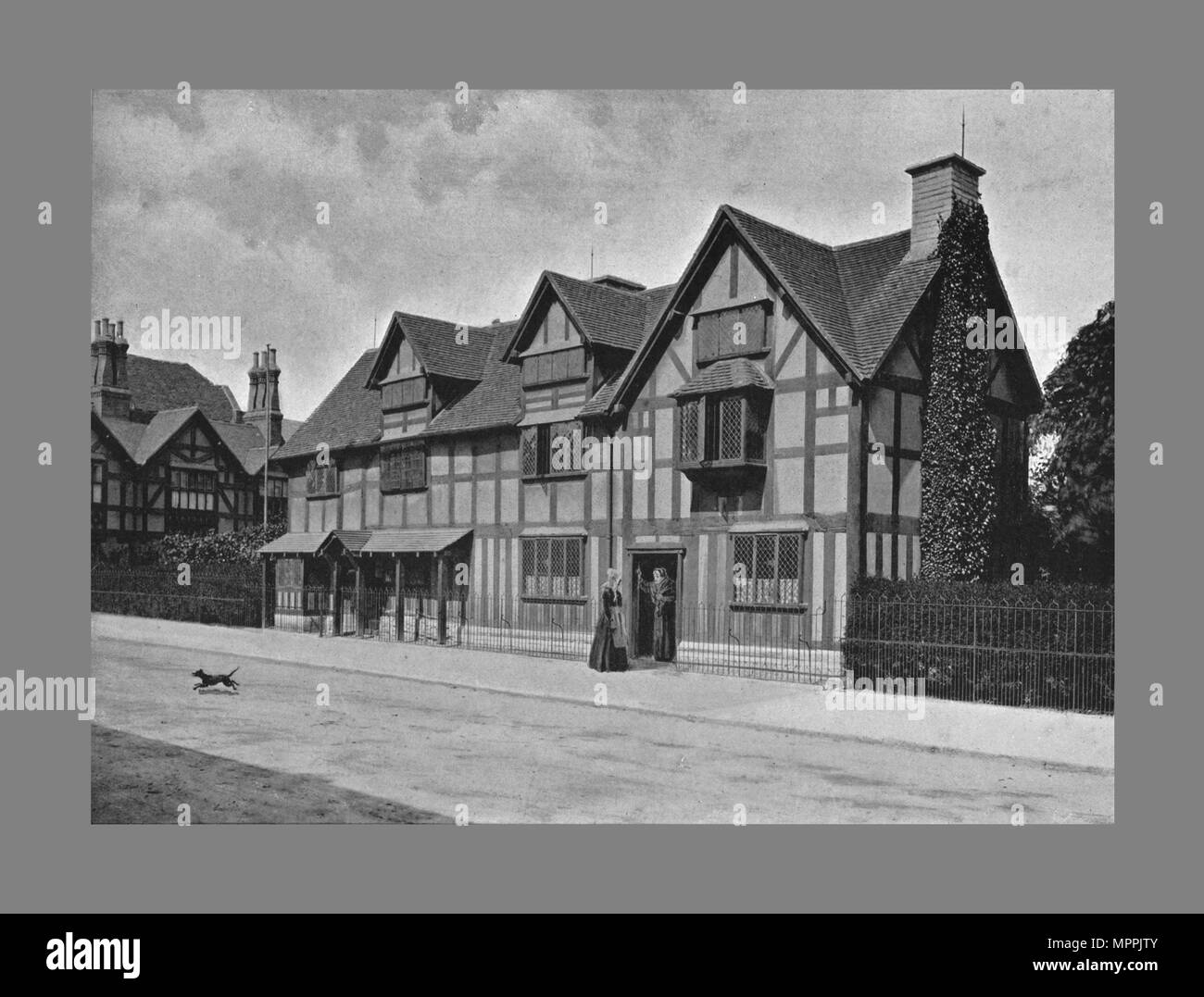 William shakespeares house henley street Black and White Stock Photos