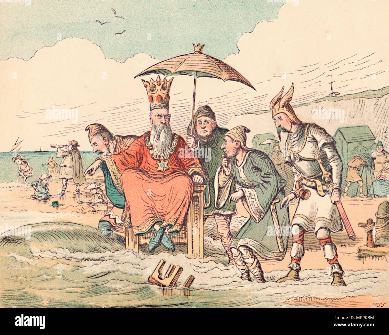 King canute and the waves hi-res stock photography and images - Alamy