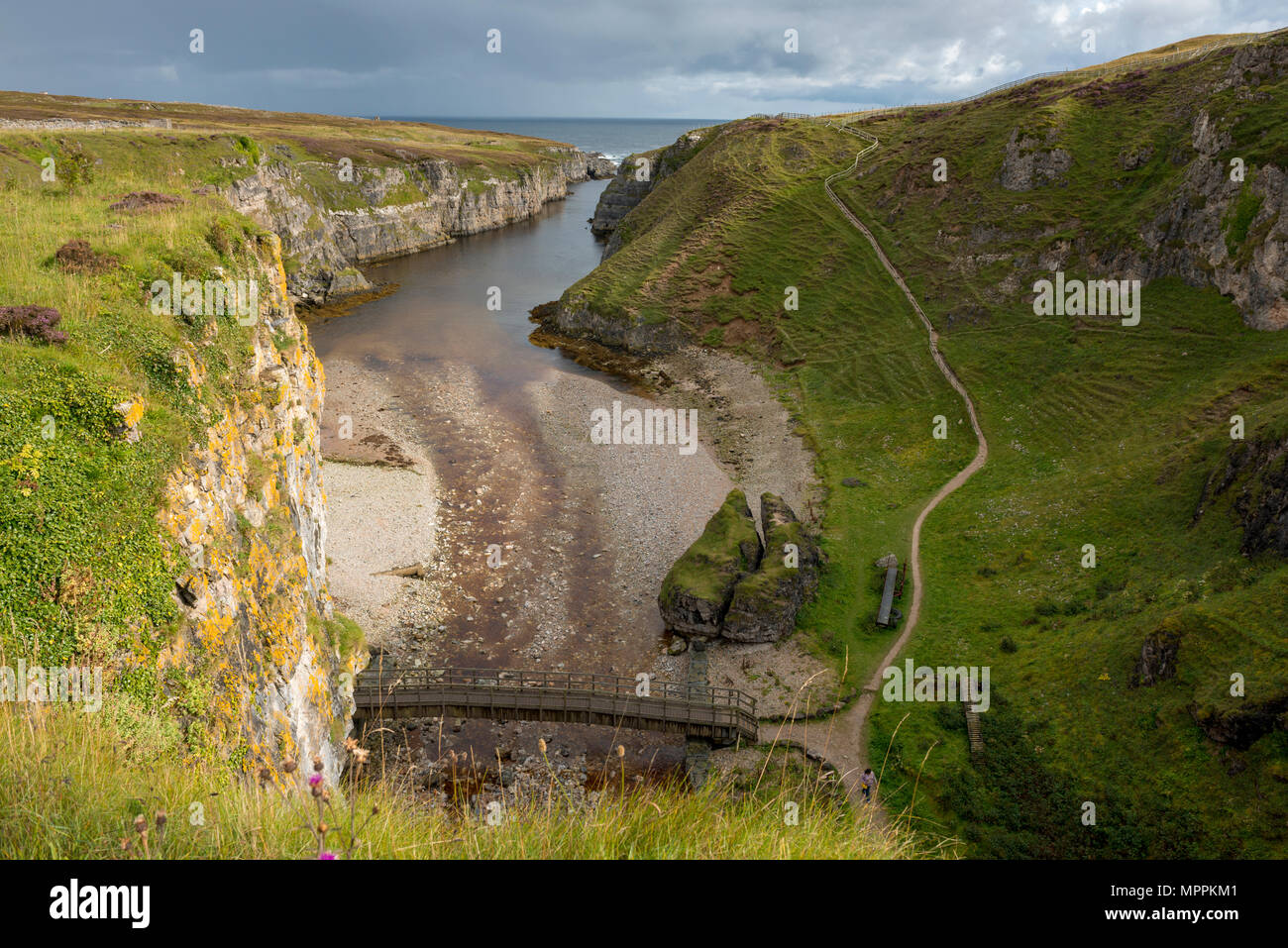 United Kingdom, Scotland, Highland, Sutherland, Durness, Smoo Cave Stock Photo