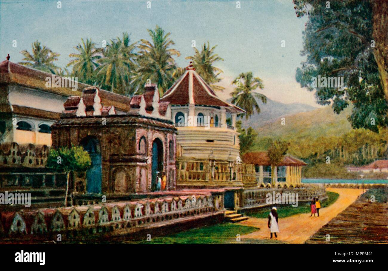 'The Temple of the Sacred Tooth, Kandy', 1913. Artist: Thyra Creyke-Clark. Stock Photo