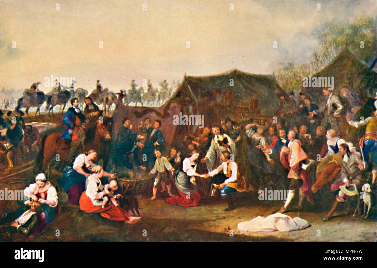 'A Wedding in Camp', c1850, (1903). Artist: Johann Moritz Rugendas. Stock Photo