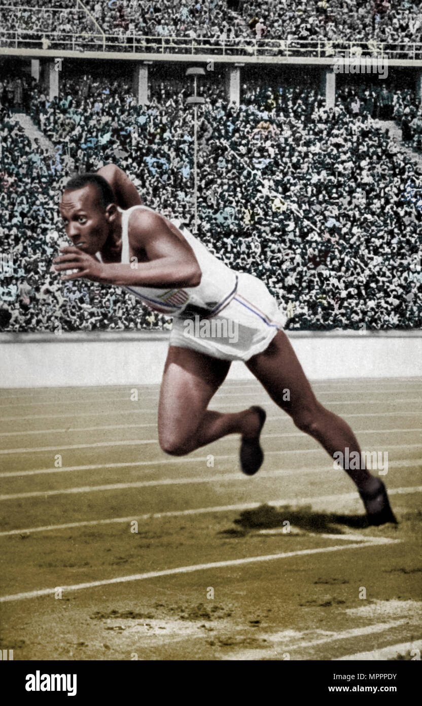 Jesse Owens nos Jogos Olímpicos de Verão de 1936