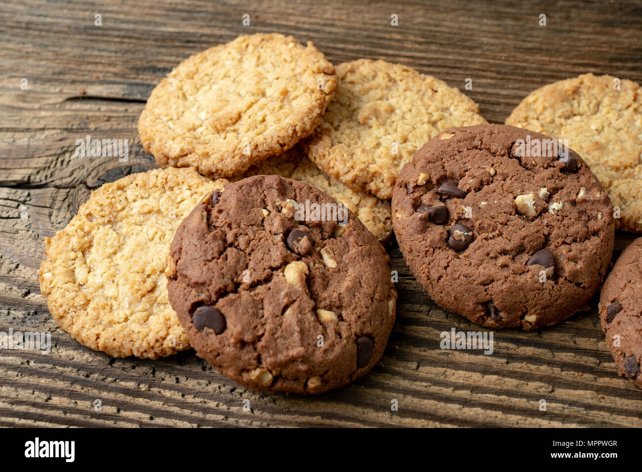 Various tasty cookies biscuits hi-res stock photography and images - Alamy