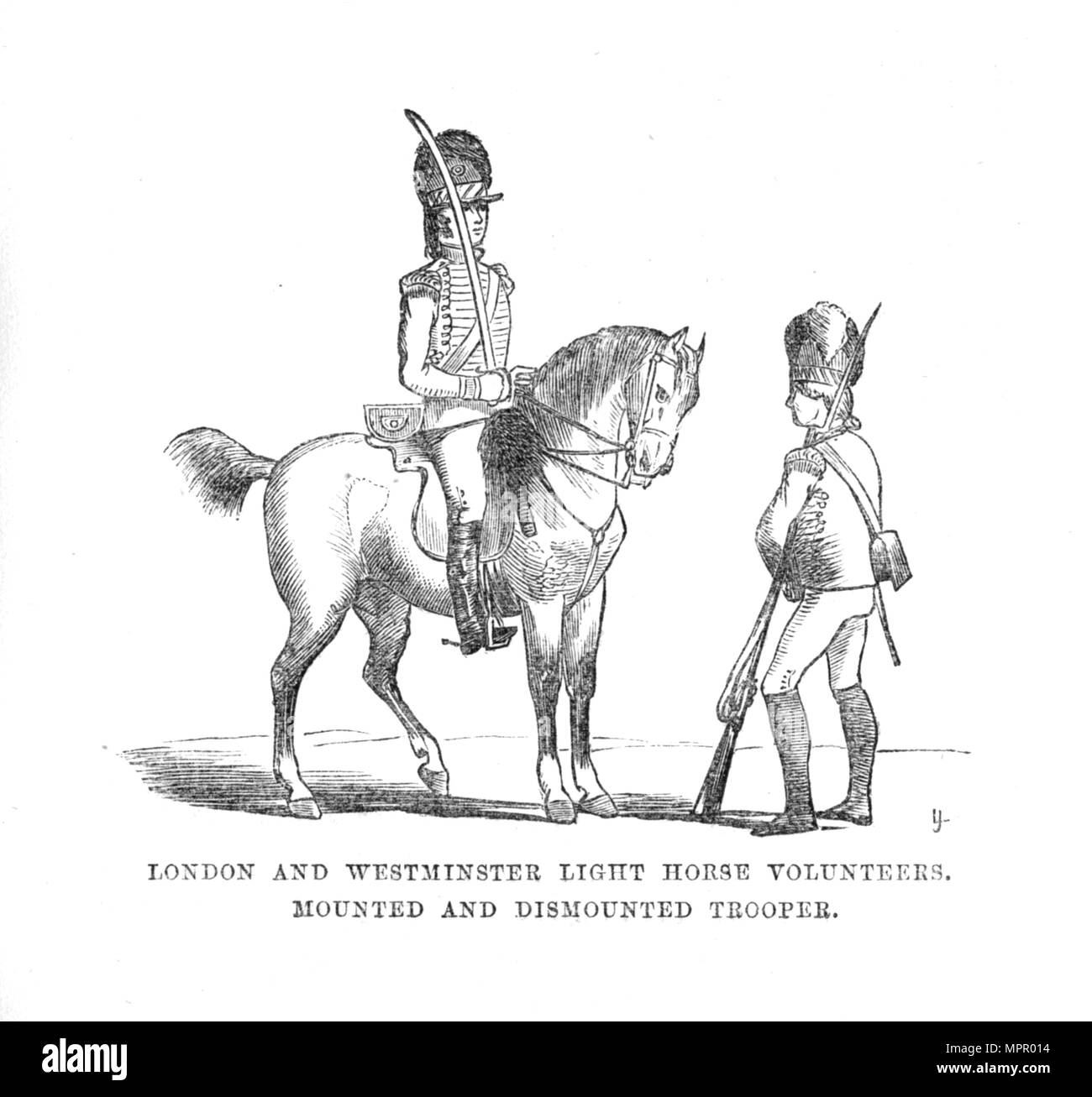 Light horse volunteers Black and White Stock Photos & Images - Alamy
