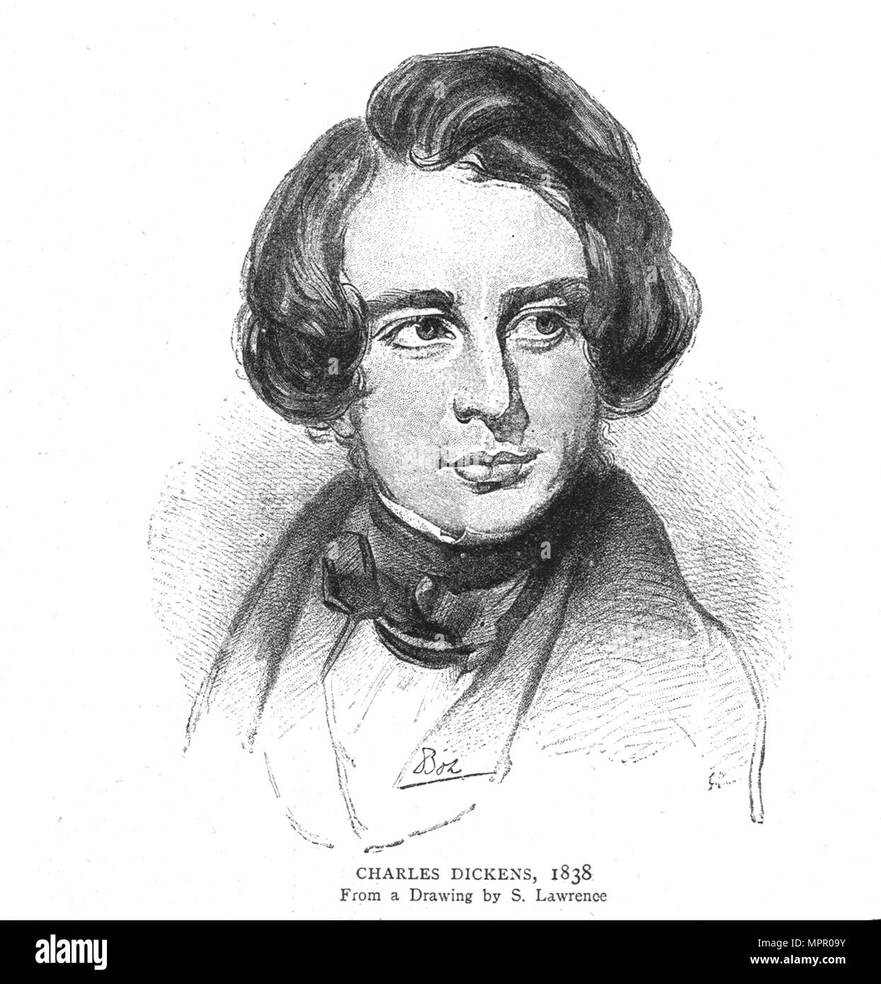 Charles Dickens, 1838. Artist S Lawrence Stock Photo Alamy