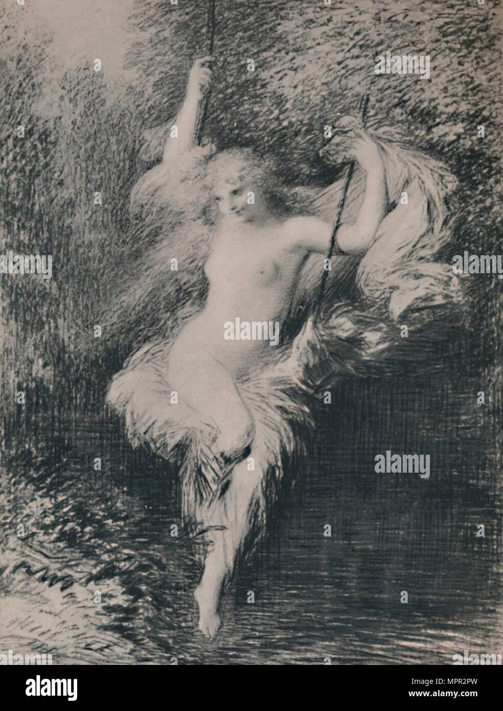 'Sarah the Bather', 1892, (1946). Artist: Henri Fantin-Latour. Stock Photo