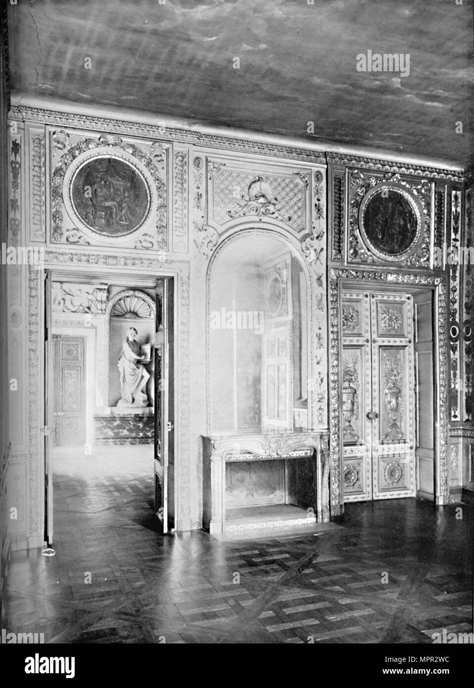 'Salon, with Door Open into Dining Room - H¶tel Lauzun', 1903. Artist: Unknown. Stock Photo
