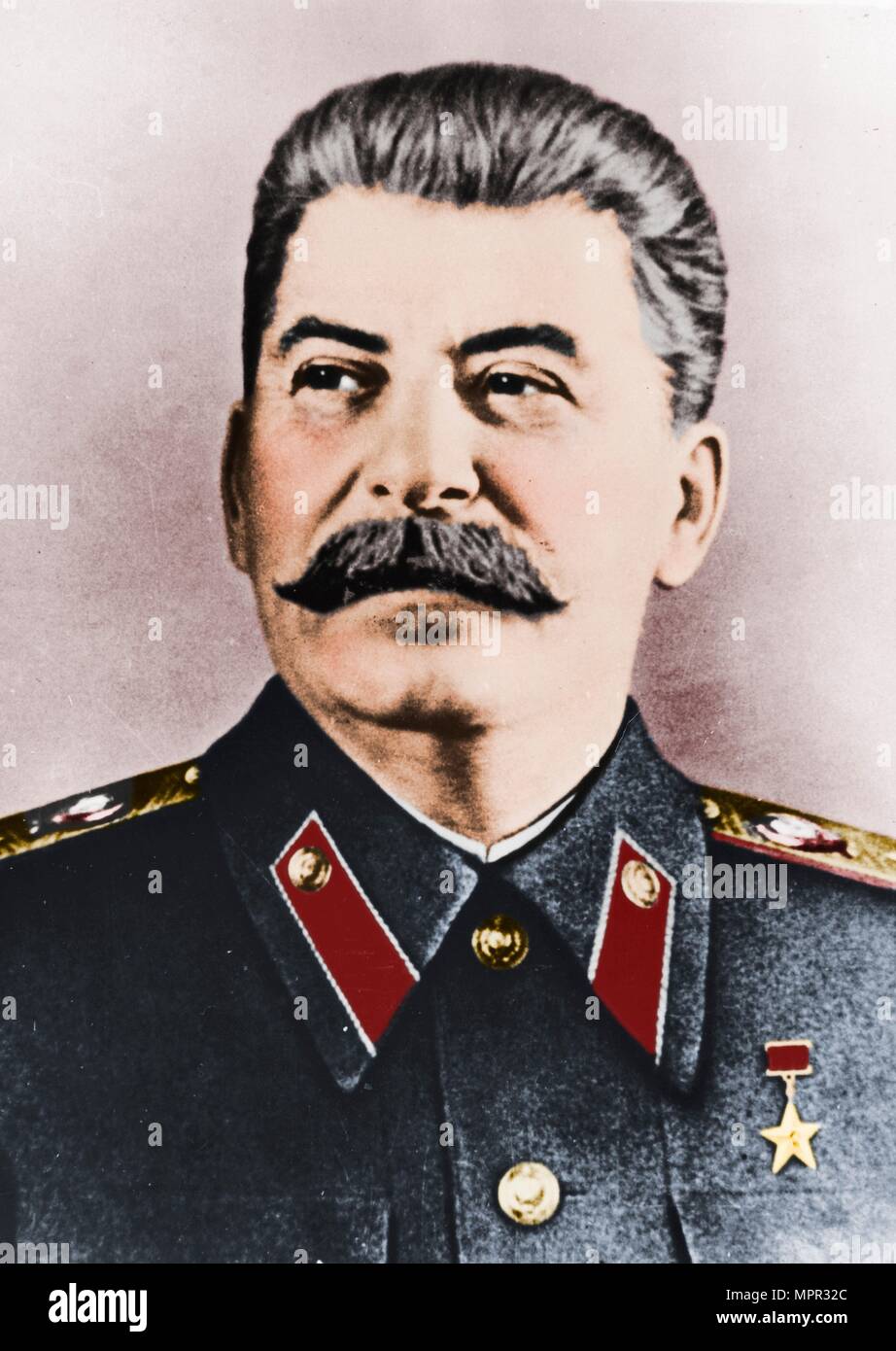 Joseph Stalin (1879-1953), Soviet leader, c1940s.  Artist: Unknown. Stock Photo