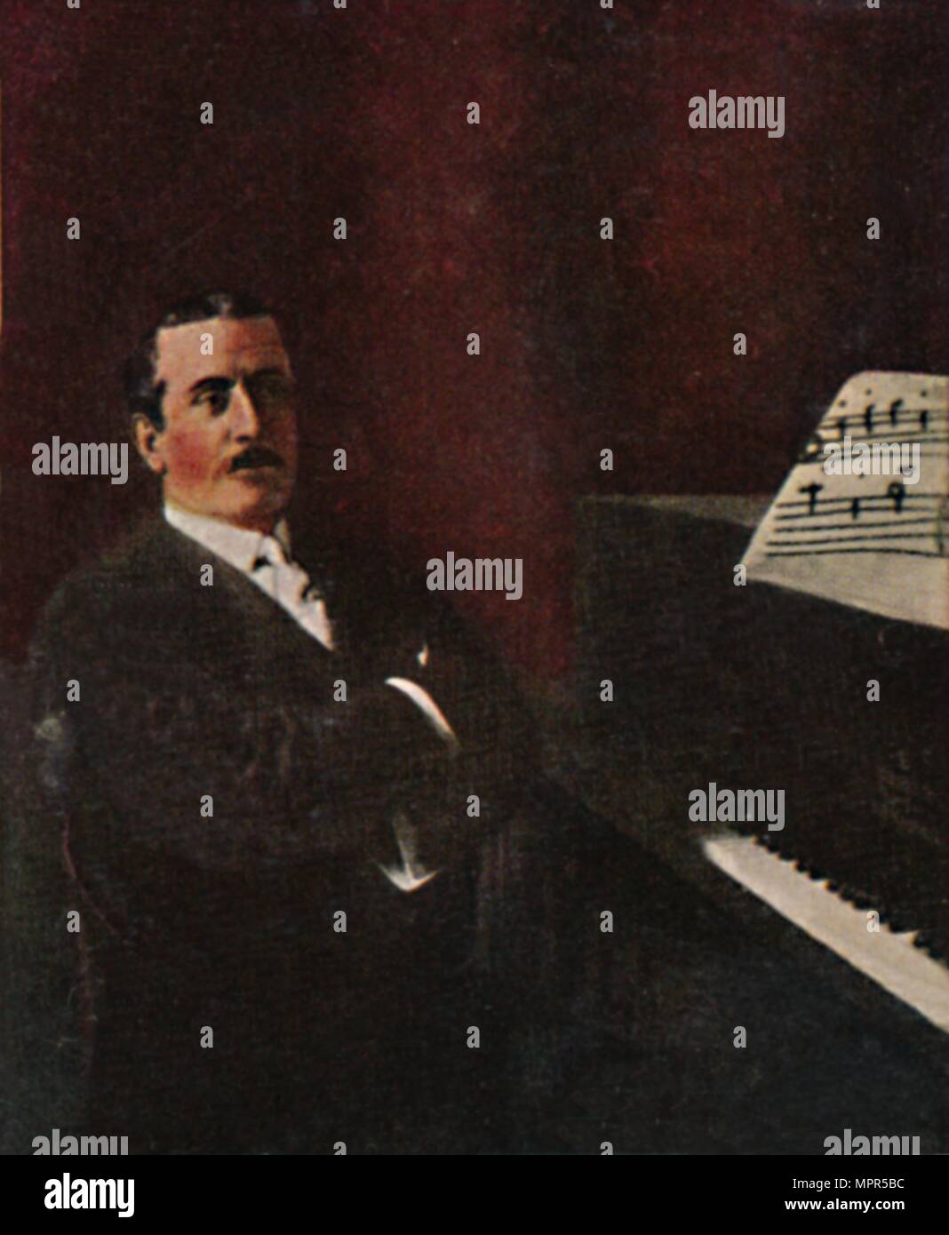 'Giacomo Puccini 1858-1924', 1934. Artist: Unknown. Stock Photo