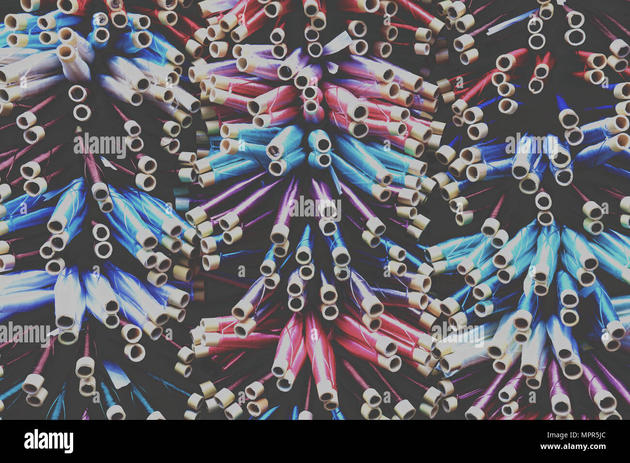 Collection of silk threads with many of colors Stock Photo - Alamy