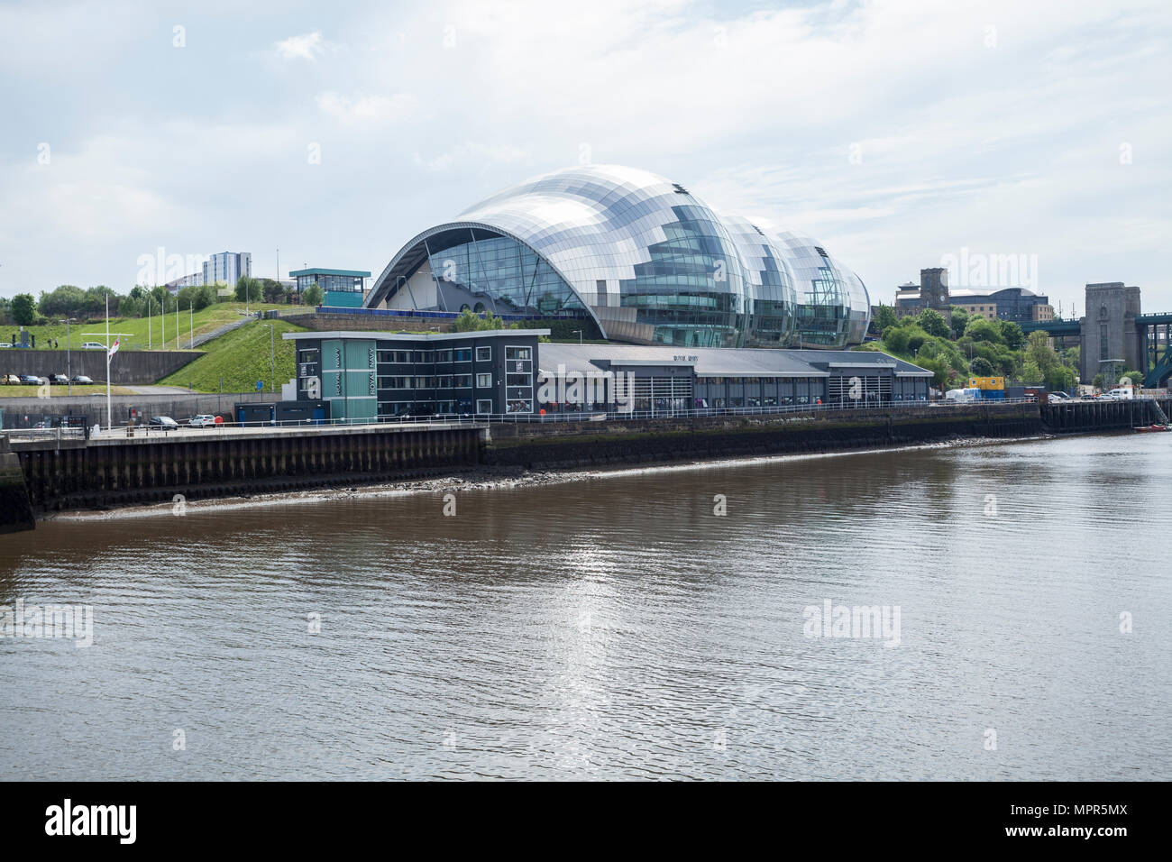 The Sage building at the Quayside,Gateshead and Newcastle,England,UK Stock Photo