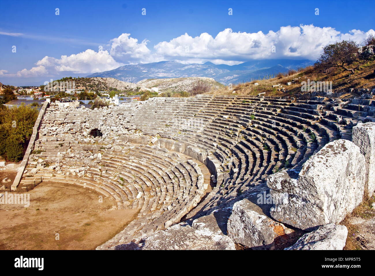 Letoon near the ancient Lycian city Xanthos. Turkey Stock Photo