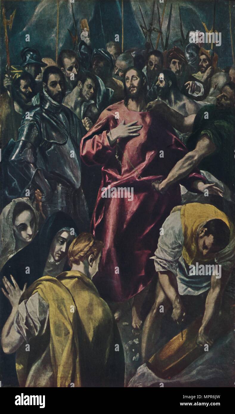 'Espolio (Entkleidung Christi.)', (Disrobing of Christ), c1577-1579, (1938). Artist: El Greco. Stock Photo