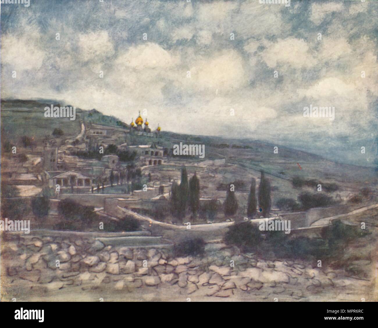 'Mount of Olives', 1903. Artist: Mortimer L Menpes. Stock Photo