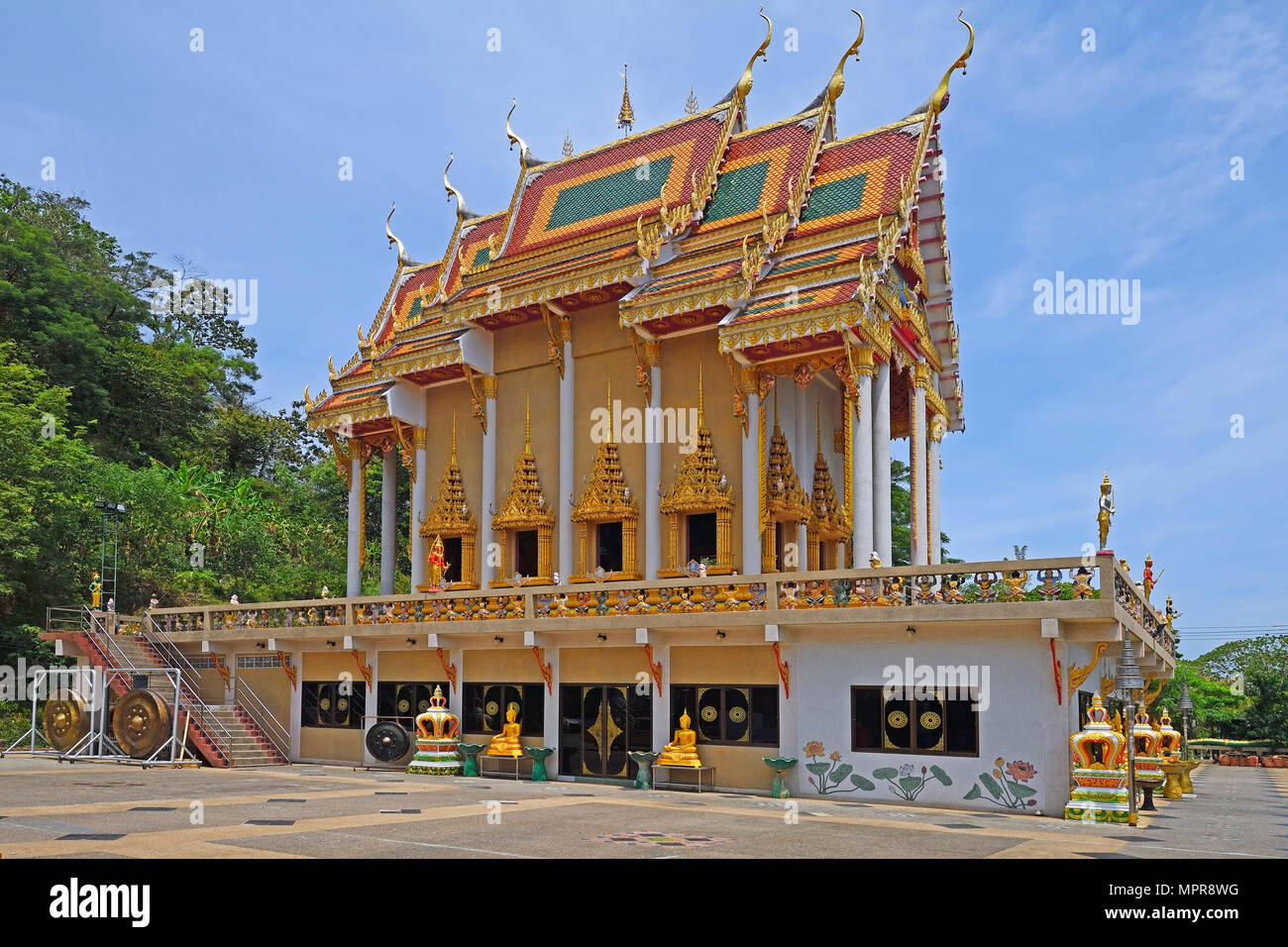 Temple Wat Khao Rang, Phuket, Thailand Stock Photo