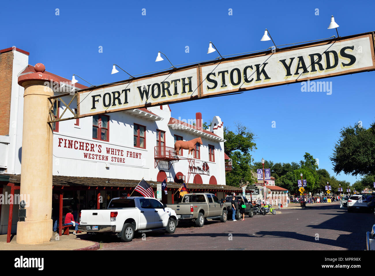 Shield, Stockyards National Historic District, Fort Worth, Texas, USA ...