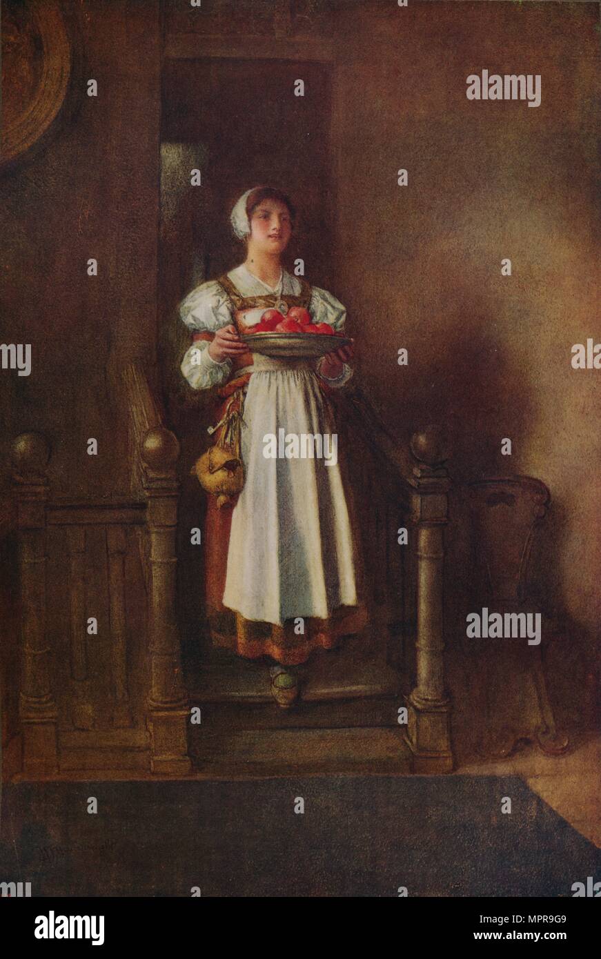 'A Maid of the Hostel', c1800. Artist: William John Wainwright. Stock Photo