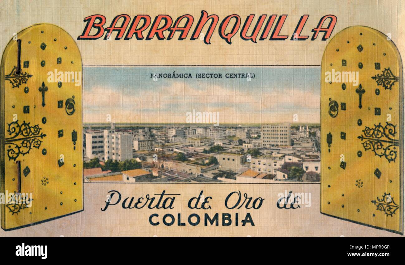 'Barranquilla - Puerta de Oro De Colombia', c1940s. Artist: Unknown. Stock Photo