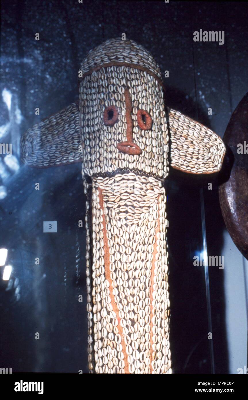Mask of wood and metal, Bamana People, Mali, 20th century.  Artist: Unknown. Stock Photo