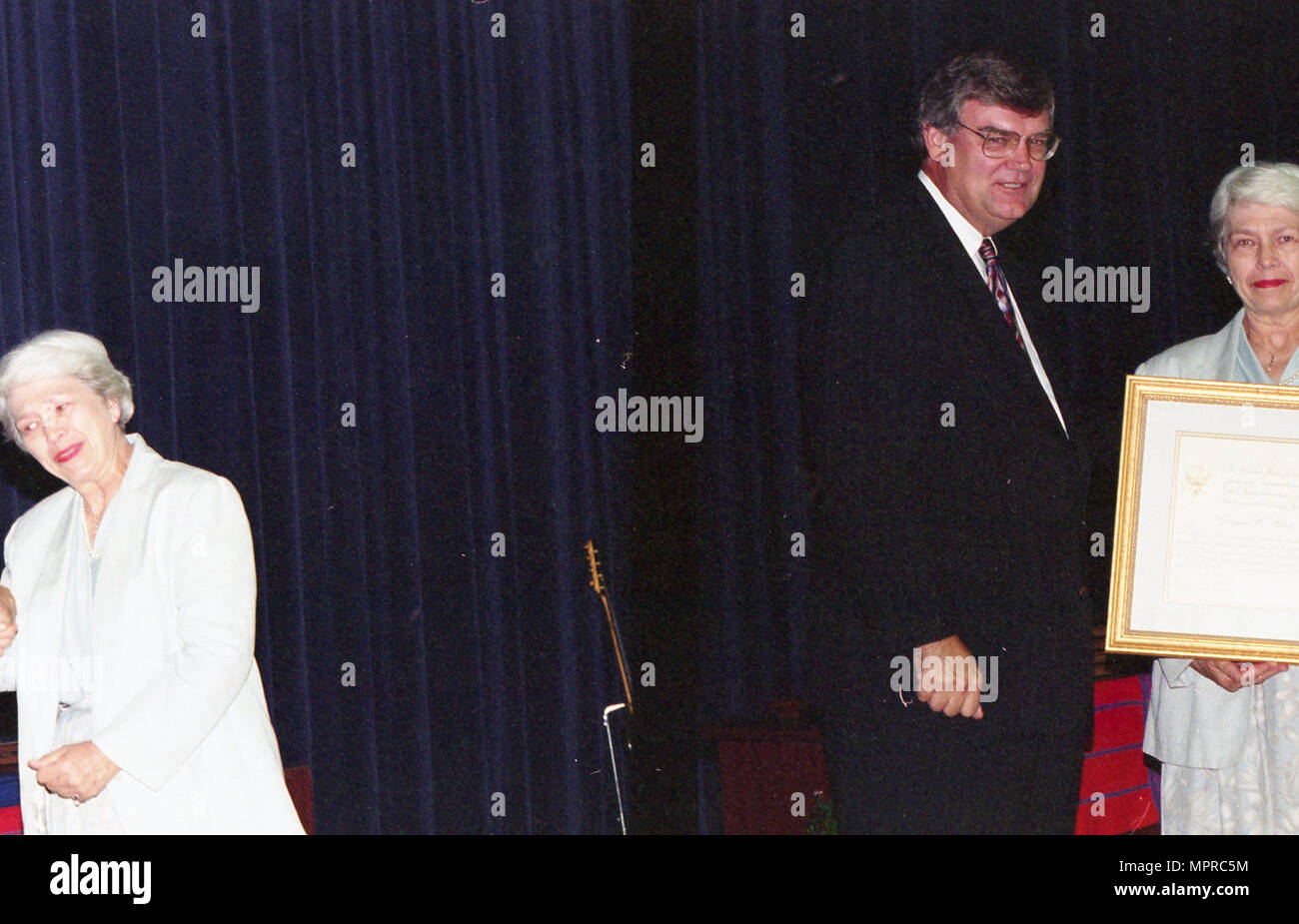 Admin. Atwood contact sheet CFC; Health Fair Woman receiving award