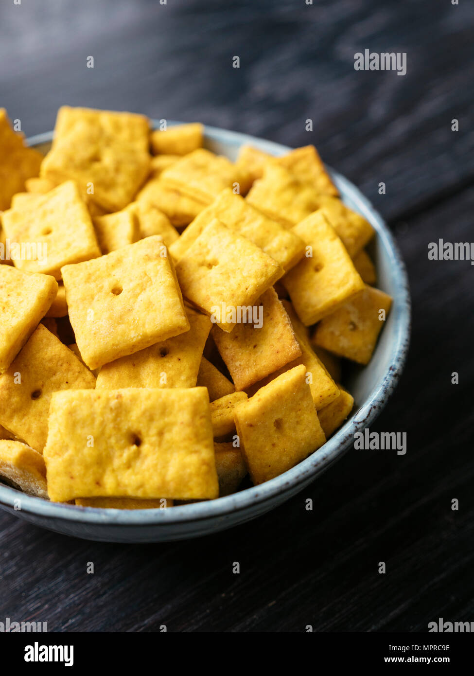 Homemade vegan cheese crackers Stock Photo Alamy